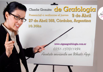 charla sobre grafología