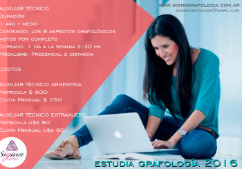 grafologia auxiliar tecnico curso