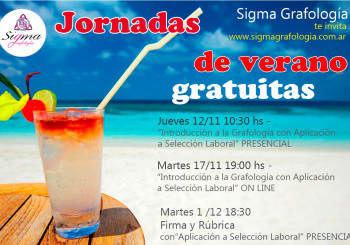 jornadas de verano de grafologia
